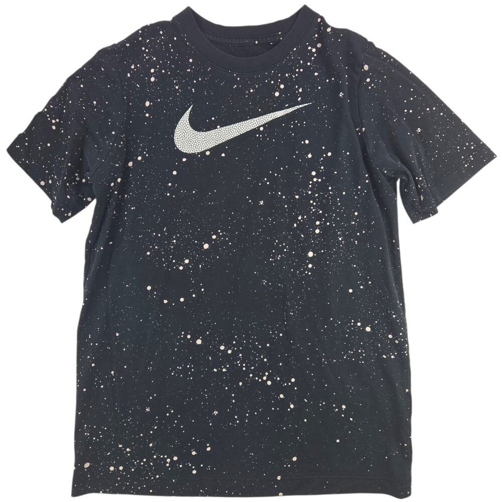 Nike | Speckled, Paint Splatter, Large Swoosh T-shirt | Size XL